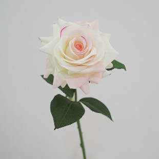 High quality artificial flower feel moisturizing rose single branch Big Rose living room table decoration floral wedding landscaping wholesale
