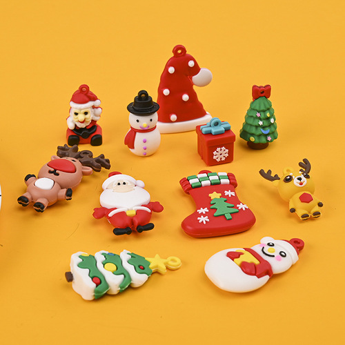 Creative DIY Soft Gel 3D Christmas Series Accessories DIY Christmas Series Starlight String Lights Decor wholesale