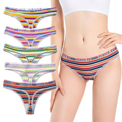 Southeast Asian threaded underwear pure cotton women's thong sports breathable bikini T-pants underwear Shopee
