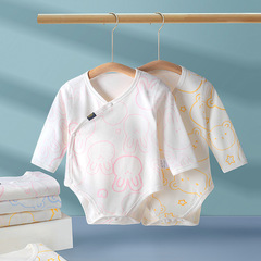 嬰兒包屁衣春夏薄款純棉連體衣短袖新生兒兒衣服寶寶三角哈衣四季