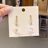 Brand retro fashionable earrings, European style, simple and elegant design, bright catchy style