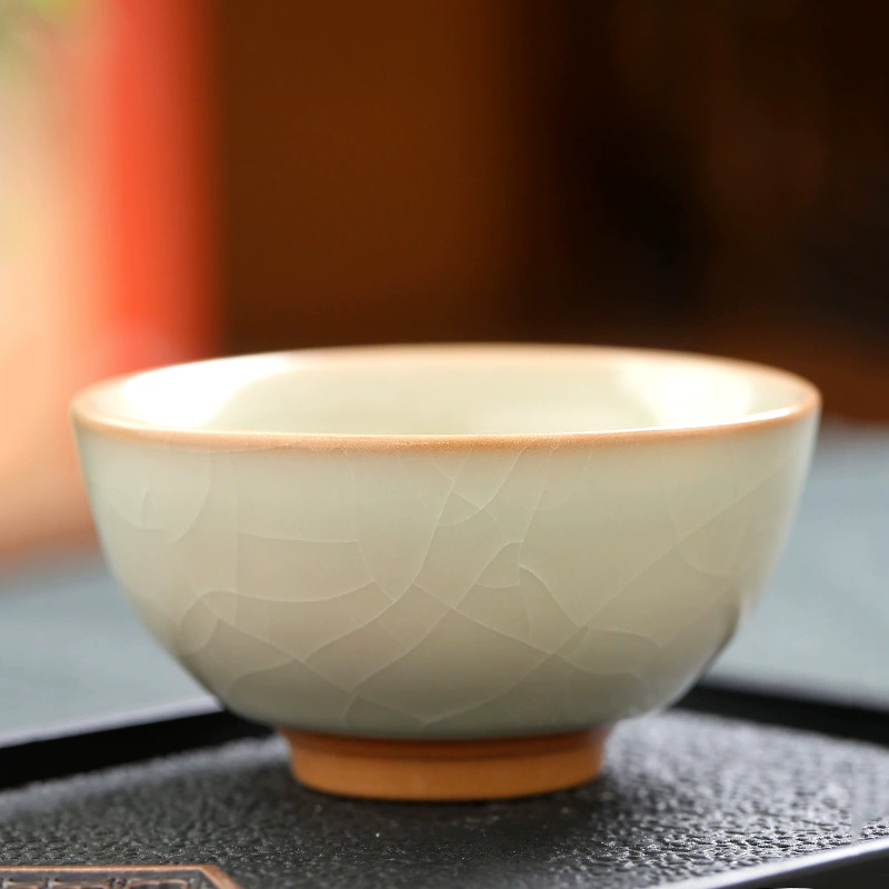 Открыть одну чашку Ру к porcelain чайная чашка домашняя мастер чашка набор бамбук чашка кунг-фу чай одиночная чашка чаебалка чашка