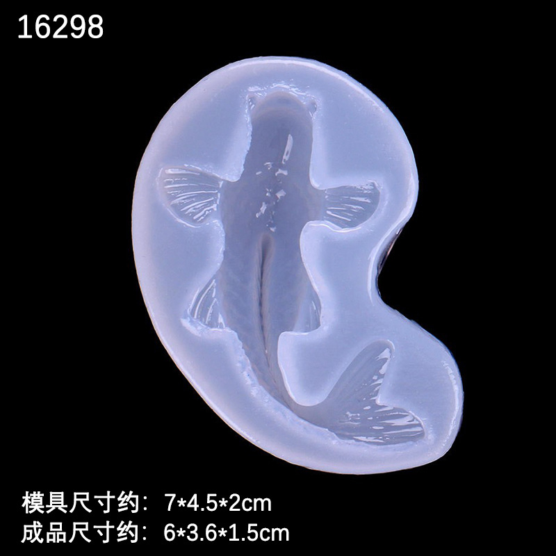 DIY epoxi espejo caballito de mar coral océano estilo molde silicona cristal epoxi material hecho a mano colgante Decoración