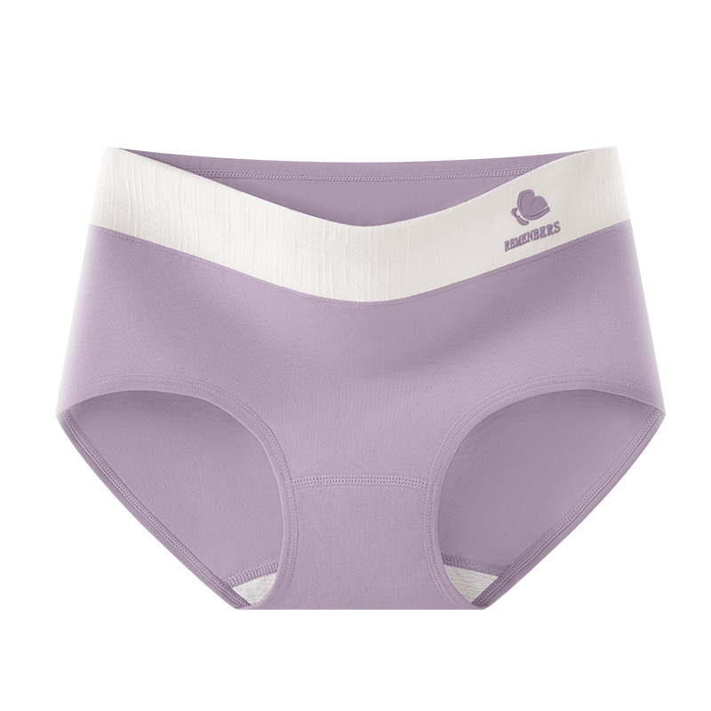 Una categoría de ropa interior de contraste de cintura media de algodón puro 10A entrepierna antibacteriana nuevo estilo de algodón puro sin costuras, transpirable y agradable para la piel
