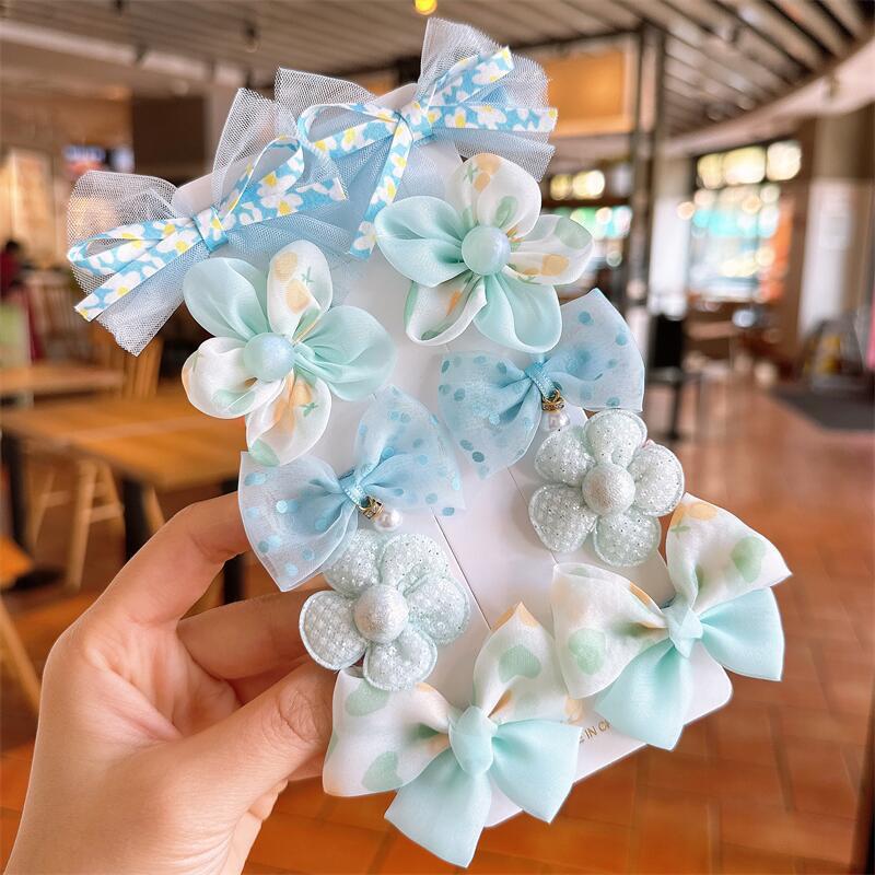 Princesa DE LOS NIÑOS Super Hada arco horquilla tela flor horquilla accesorios para el cabello no lastiman el pelo BB clip chica Bangs clip