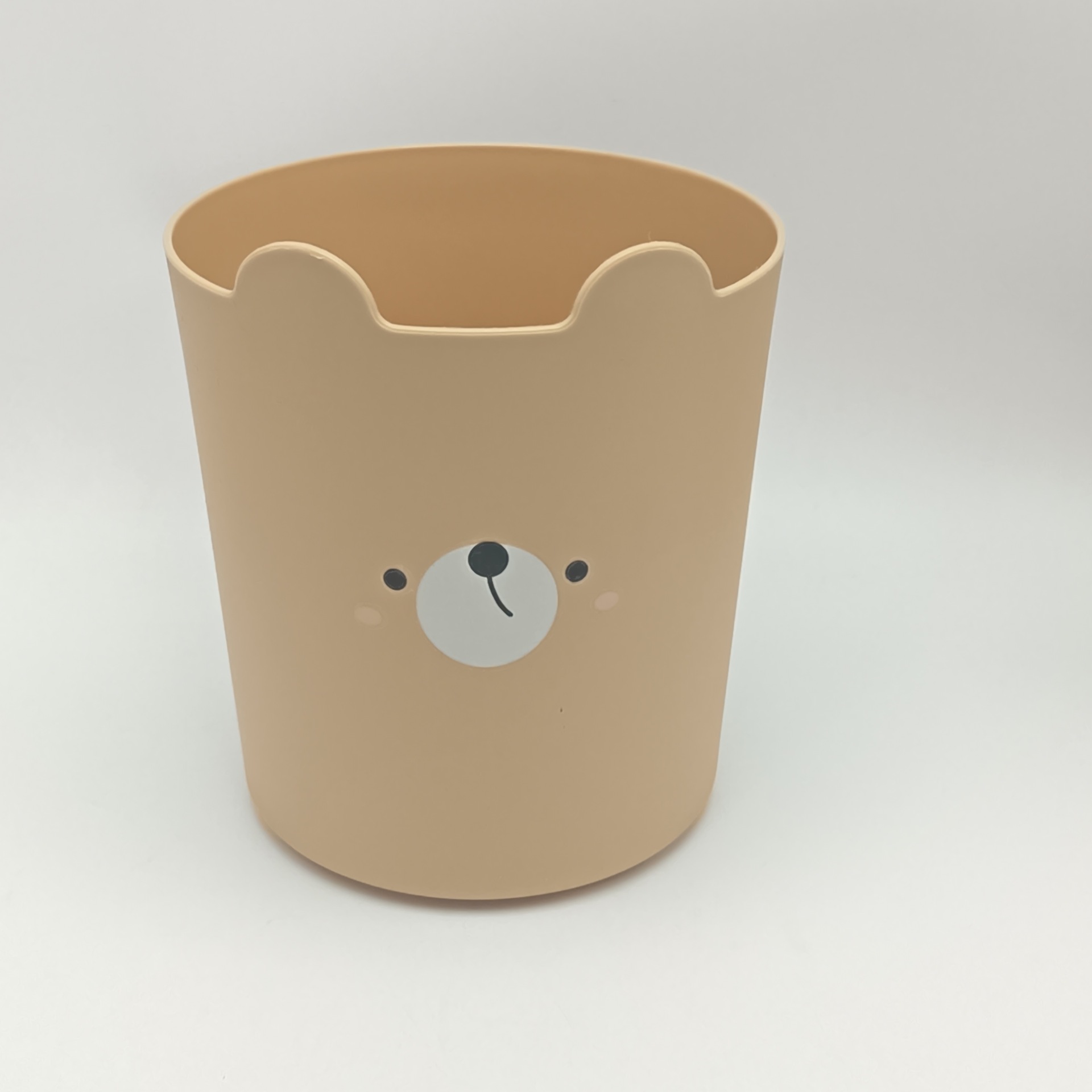 곰 원형 펜홀더 대형 12.5×14.5 카키