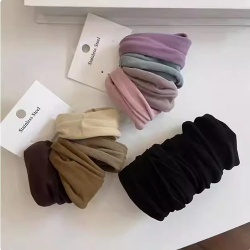 Minimalist Korean-style seamless hair tie face mask hair tie for women and adults, 2025 headband, high elasticity, durable hair tie