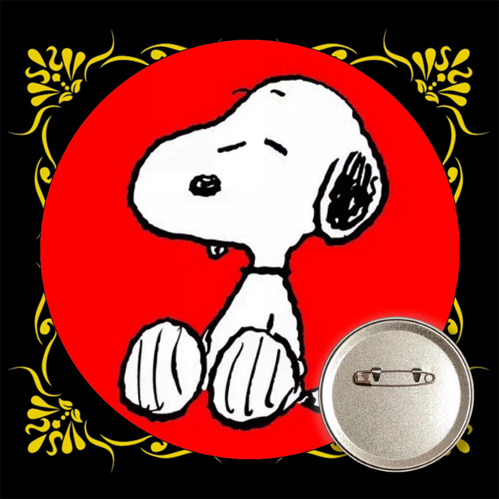 Snoopy bar transfronterizo insignia broche de estaño metal medallas conmemorativas anime periferia al por mayor