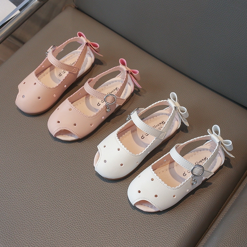 Children's solid color summer sandals