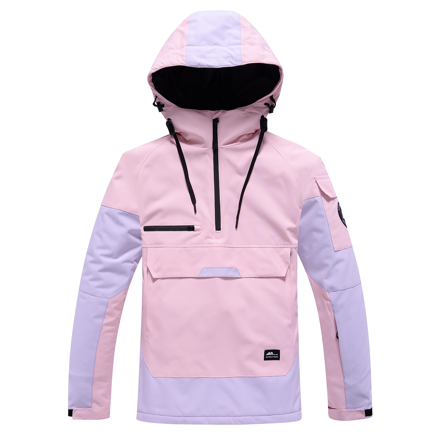 Neie Skianzugsset a Kontrastfaarwen, winddicht a waasserdicht, waarm, atmungsaktiv, Skihoodie, Leggings, Skihosen, Männer a Fraen, een Stéck_voghion.com
