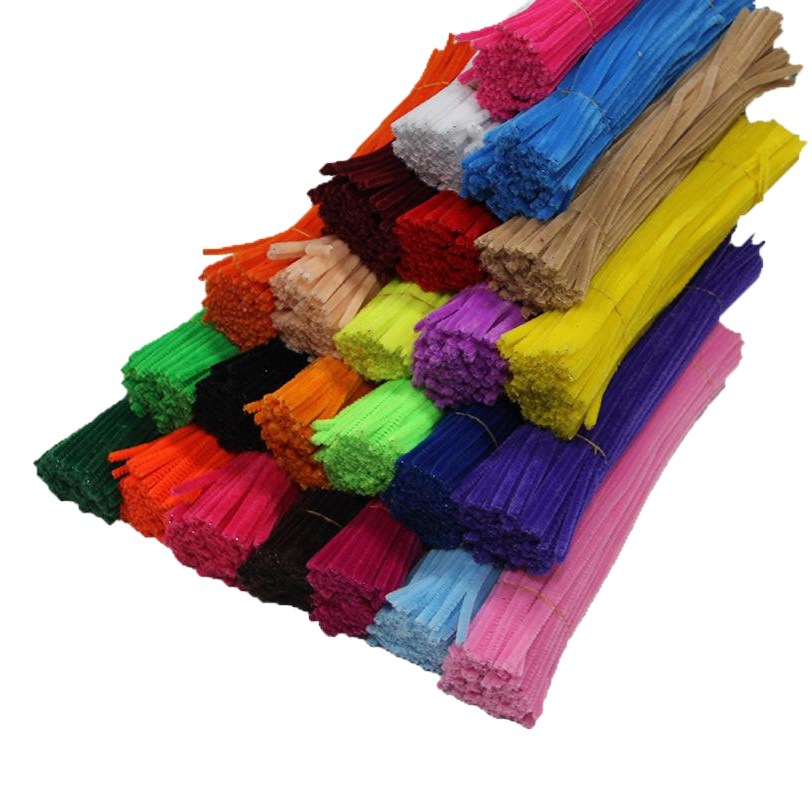 Venta directa de fábrica LANA tira de lana raíz giro palo kindergarten DIY juguete educativo Twist stick preescolar Educación material lana raíz