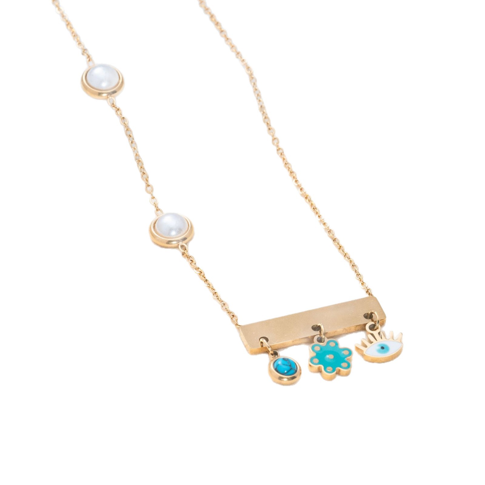 Double Layer Y-shaped Tassel Chain Necklace In Gold And Silver_voghion.com