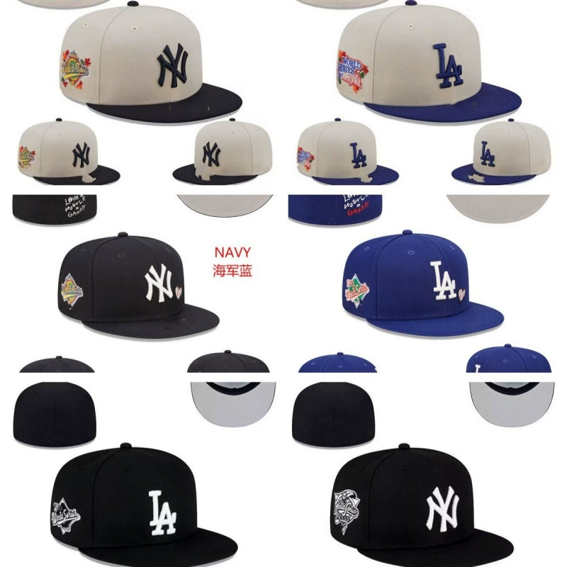 [LA Los Angeles Dodgers] Солнцезащитная шляпа с вышивкой, полное покрытие, бейсболка с широким краем и куполообразной формой