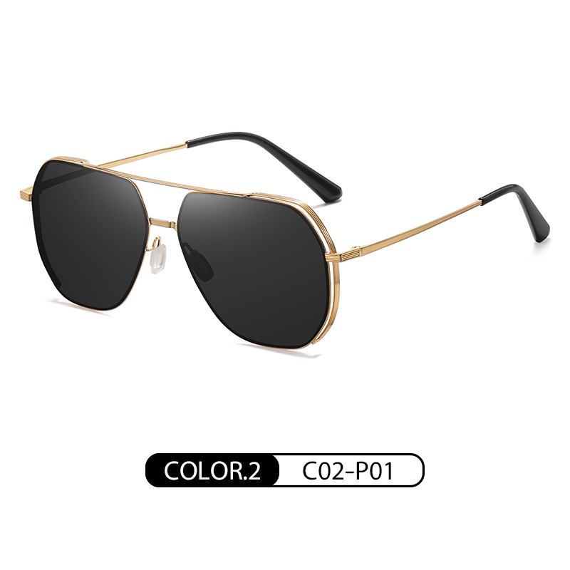 Hoja de oro gris brillante C02-P01