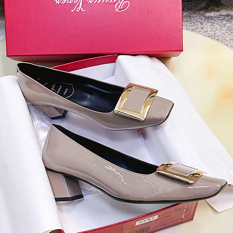 2026 Early Spring Rv Mid-Heel Square Buckle Women's Shoes for Commuting and Office, Square Toe Metal Buckle, Slanted Chunky Heel, Genuine Leather Women's Shoes 2026 Early Spring Rv Mid-Heel Square Buckle Women's Shoes for Commuting and Office, Square Toe Metal Buckle, Slanted Chunky Heel, Genuine Leather Women's Shoes