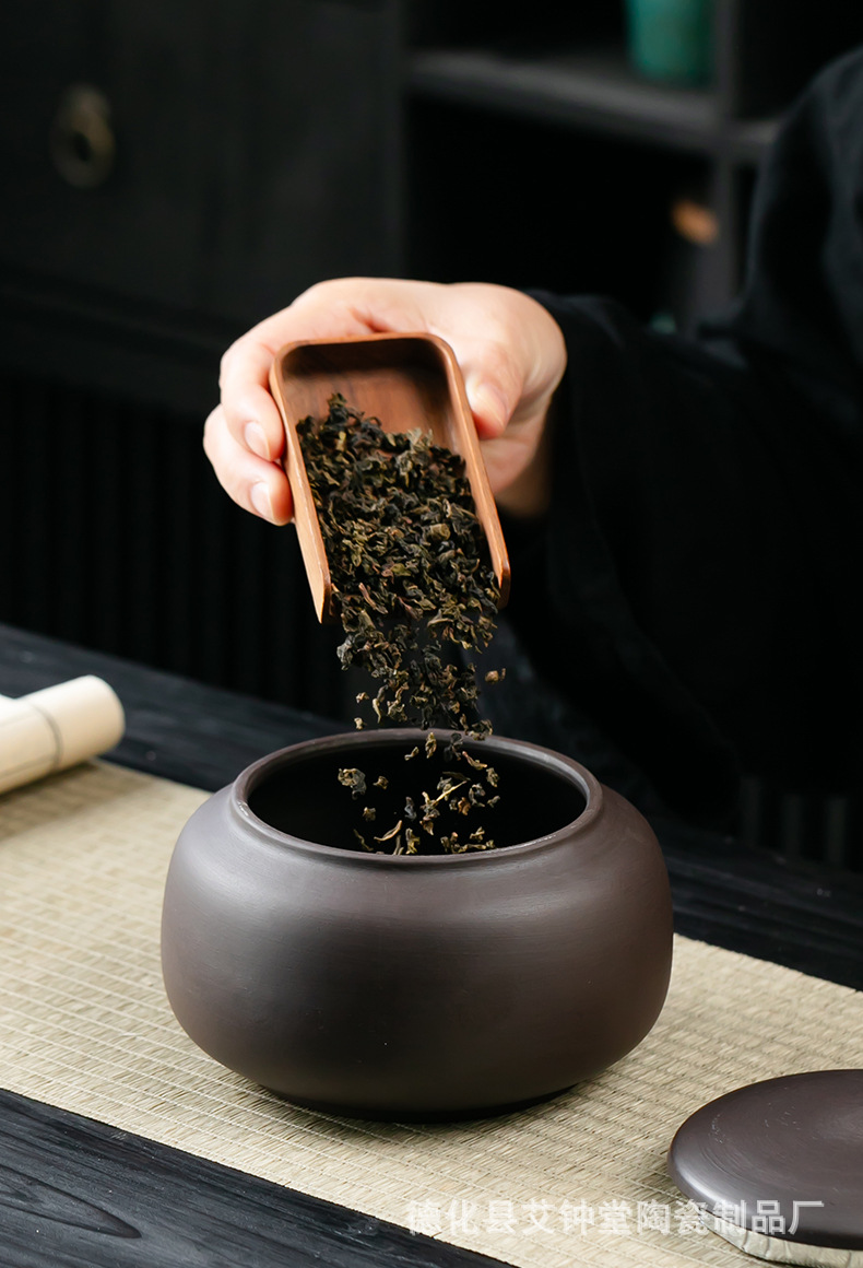 Ceramic Moxa Mud Paste Jar 501-800ml Chinese Style Heat Therapy Storage Container Microwave Safe quality and texture