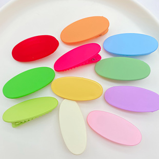 4cm Frosted Rubber Paint Shark Clip diy Handmade Hair Clip Material Cream Glue Duckbill Clip Top Clip Bangs Clip Accessories
