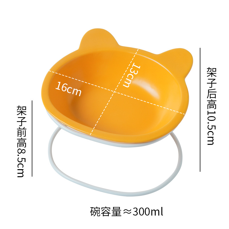 흰색 선반 + 노란색 그릇