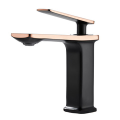 4TXN wholesale new products all copper baked paint black under-counter basin washbasin faucet golden luxury bathroom toilet cold 