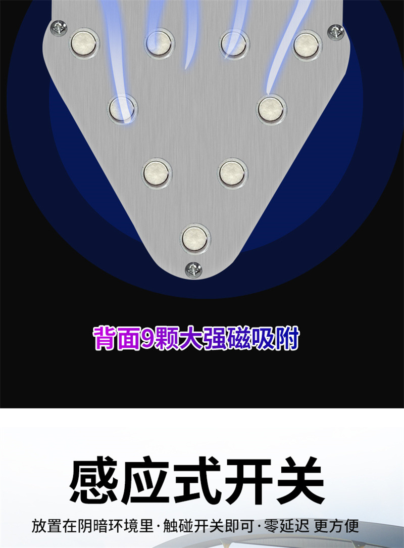Solar Flash Light Car Anti-Rear Collision Truck Flash Led Light Strong Light Strong Magnetic Installation-Free Car Warning Light