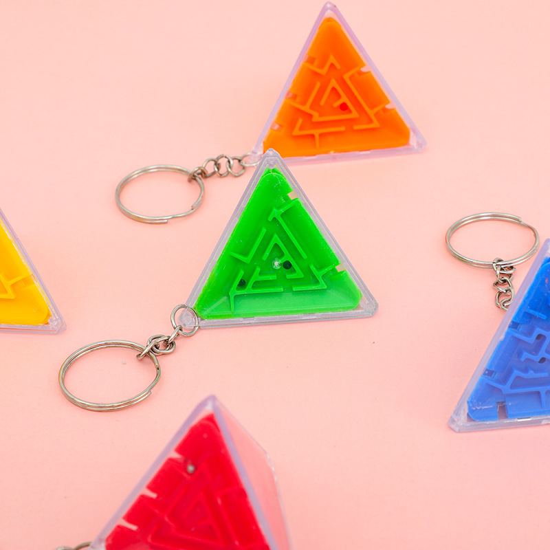 Triángulo tridimensional 3D para niños laberinto de la palma rompecabezas educación temprana caminar laberinto ocio descompresión juguete