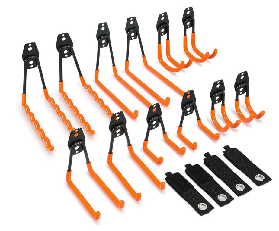 Wall storage, black orange red heavy set