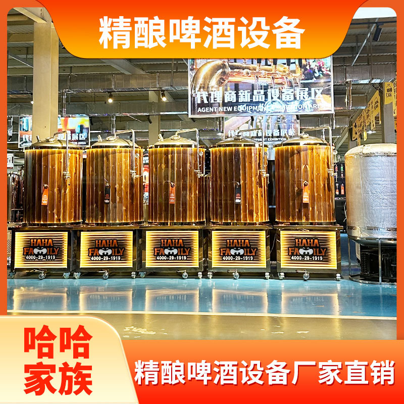 精酿啤酒灌装机器 小型酿造啤酒设备 精酿家用酿造设备 技术教学