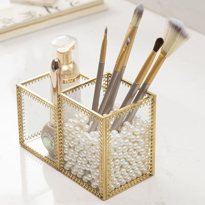 Nordic Makeup brush Storage bucket Pearl Glass Beauty Brushes tube Eyeliner Eyebrow pencil storage box Phnom Penh