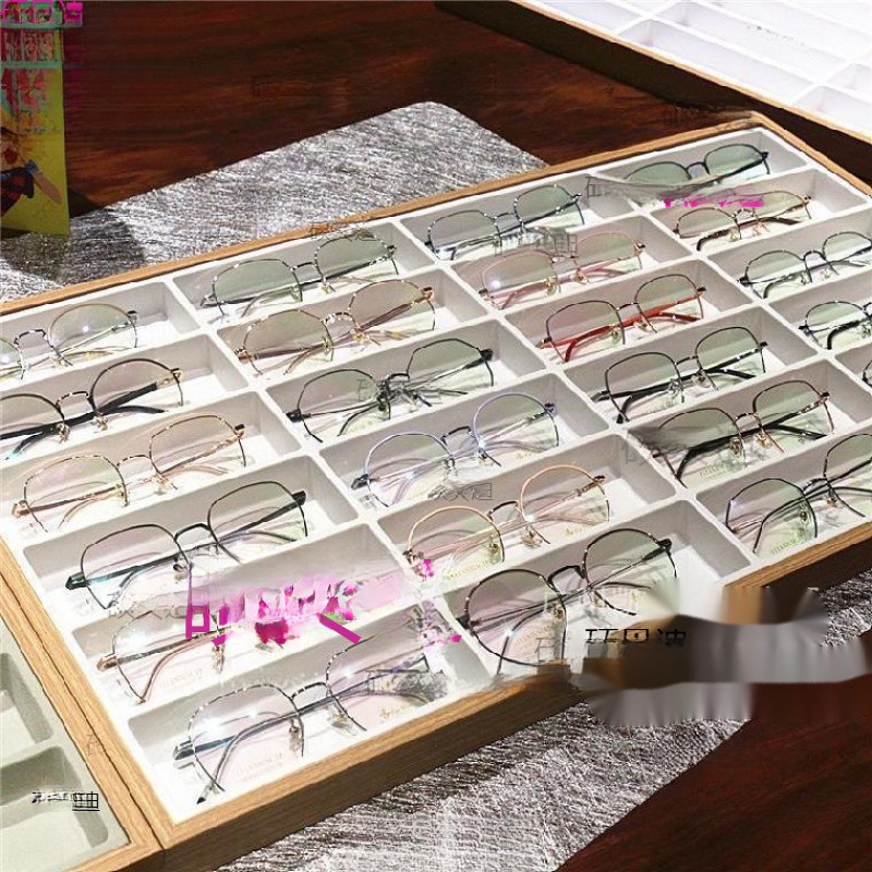 12칸, 18칸, 24칸 안경 디스플레이 상자, 선글라스 디스플레이 선반, 안경 디스플레이 트레이, 카운터 디스플레이 소품