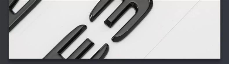 Suitable for Mercedes-Benz GLC43 AMG, rear emblem sticker, GLC63, GLE53, side emblem, black modification emblem