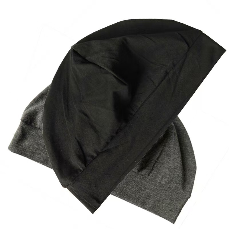 睡觉空调睡眠薄款帽子棉布老人帽月子帽成人圆顶居家男女包头帽子