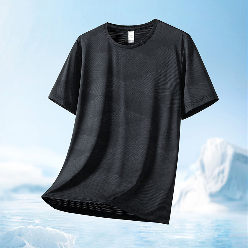 Men's Short-Sleeved T-Shirt 2026 New Summer Ice Silk Casual Men's Clothing Large Size Quick-Drying Sports Top Men's Half-Sleeved T-Shirt Men's Short-Sleeved T-Shirt 2026 New Summer Ice Silk Casual Men's Clothing Large Size Quick-Drying Sports Top Men's Half-Sleeved T-Shirt