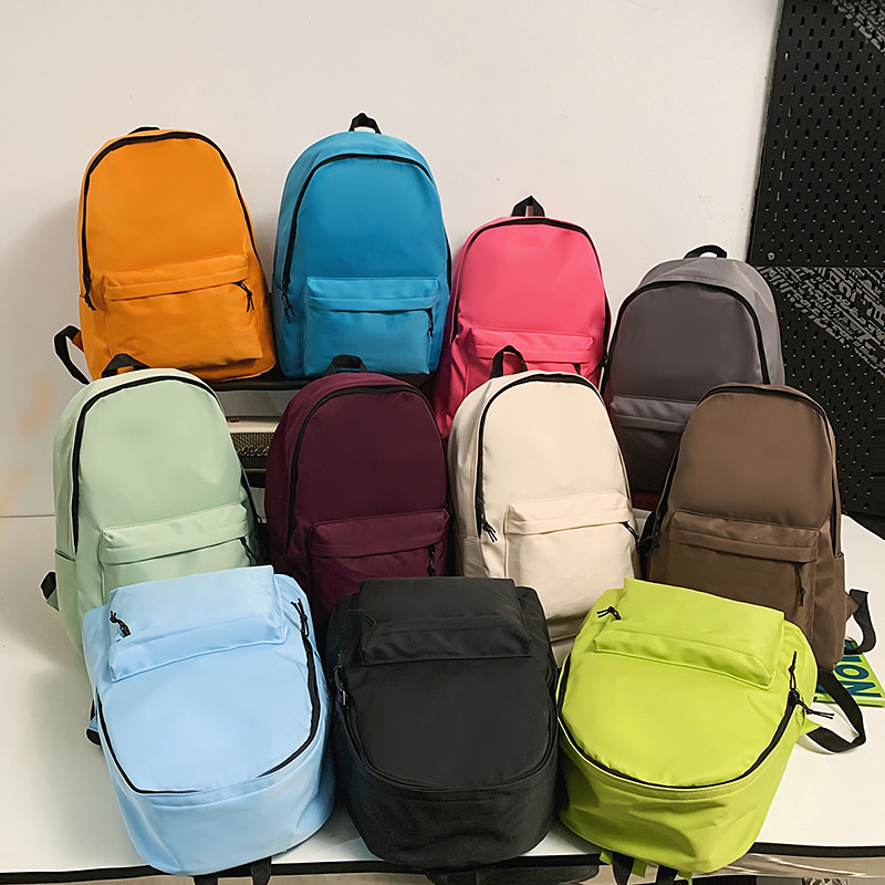 Large-Capacity Student Schoolbag with Printable Logo Training Class Tutoring Bag Casual Backpack Simple Commuter Backpack