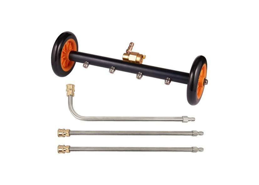 주황색 대형 검정색 휠 + 커넥팅 로드 3개