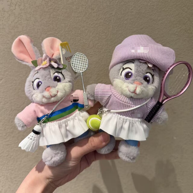 Authentic Judy Zootopia Bag Pendant Cartoon Plush Cute Doll Keychain Decoration Gift