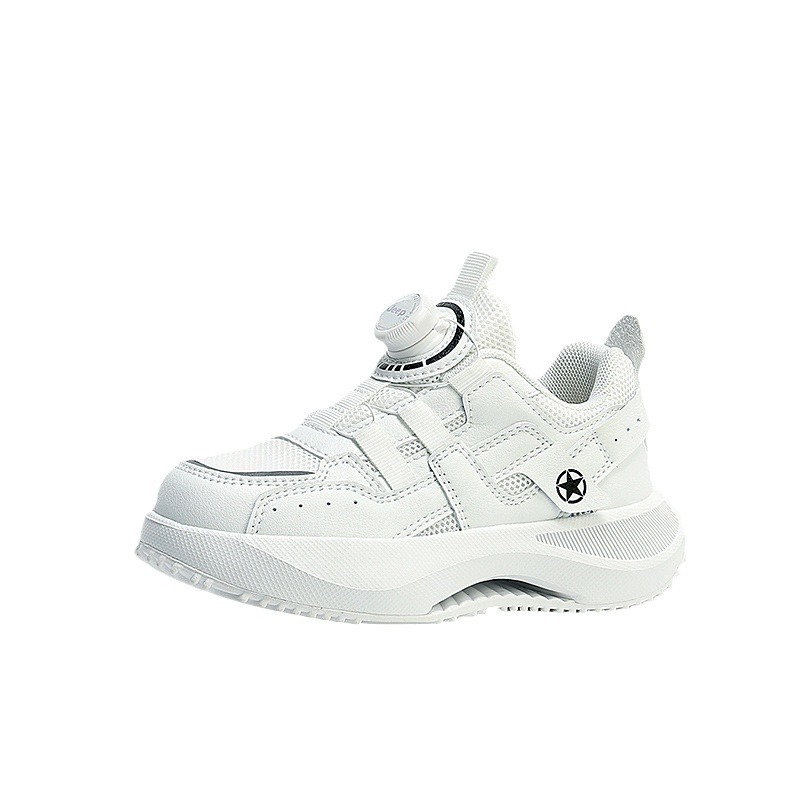 Brand genuine goods boys sneaker 2024 spring and autumn double-layer mesh children's white shoes medium and big children's casual all-matching