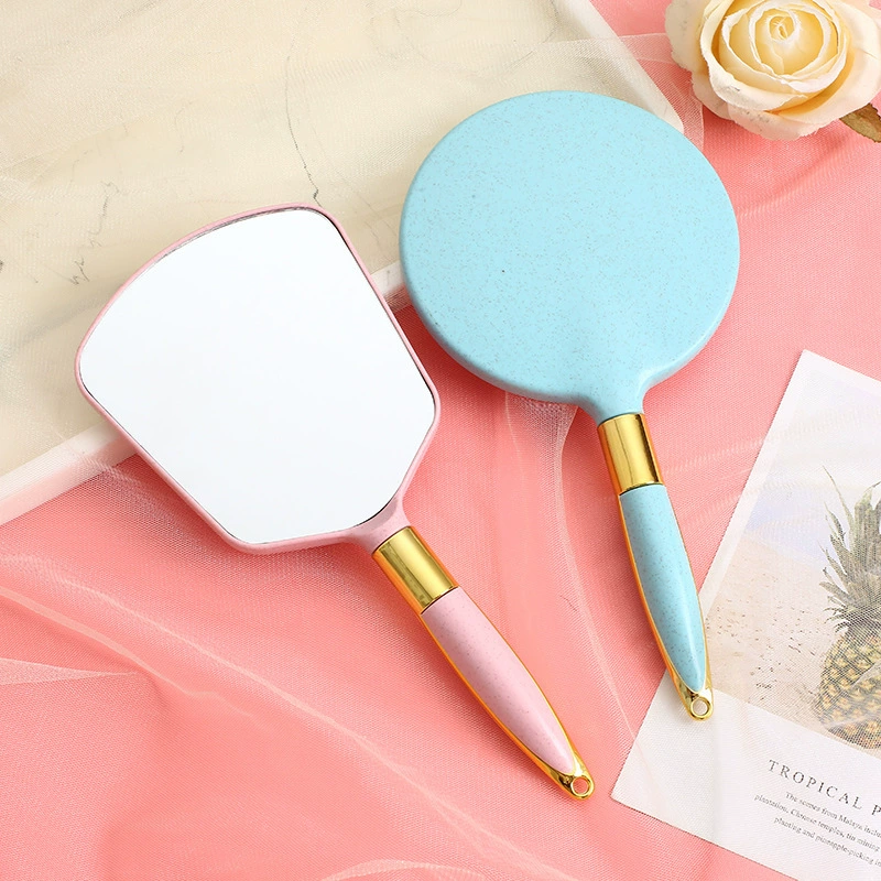 Ручное косметическое зеркало в европейском стиле креативное портативное косметическое зеркало с ретро ручкой зеркало для макияжа Прямая Оптовая Продажа с фабрики