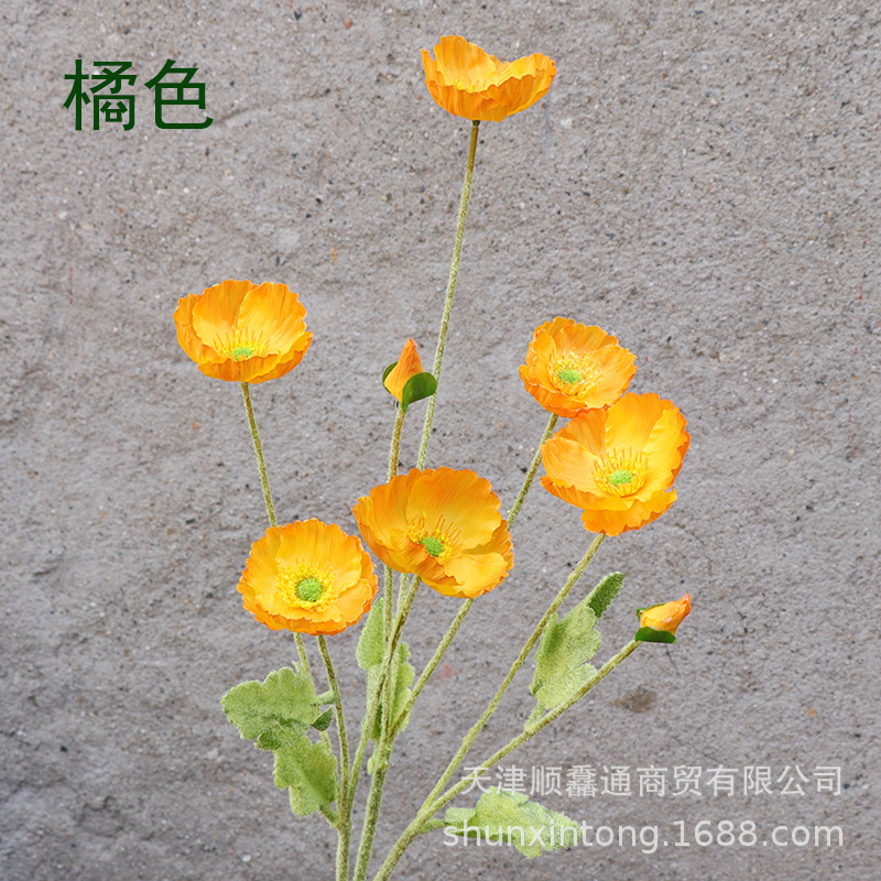 Naranja (estilo Flocado de 8 cabezas con piel)_2