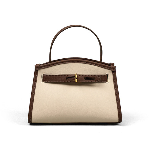 Viney Bags Retro New Crossbody Kelly Bag Handmade High-Quality Niche Fashion Mother Genuine Leather Women's Bag