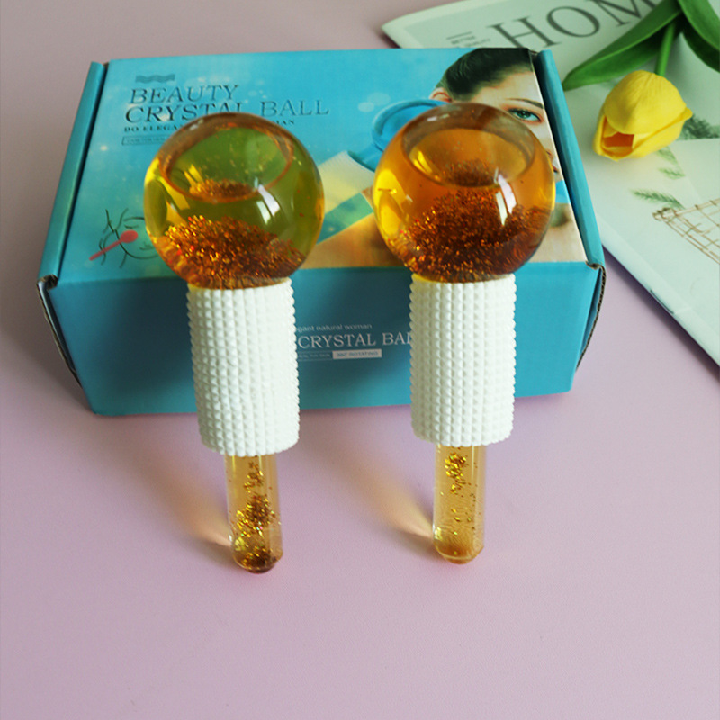FUENTE Bola de onda de hielo de belleza de fábrica Bola de onda de hielo Bola de belleza energía bola de cristal masaje facial cuidado Bola de onda de hielo
