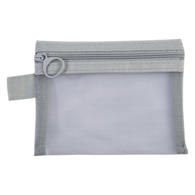 Línea de datos de malla bolsa de almacenamiento lápiz labial maquillaje de niñas cable de datos auricular mini bolsa portátil para salir