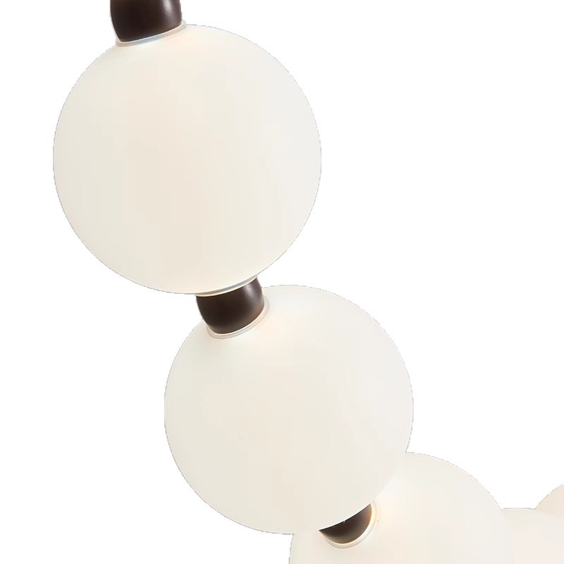 Lámpara de collar bar chandelier restaurante creativo estilo antiguo simple mesa de comedor diseño francés principal medieval comedor moderno bola
