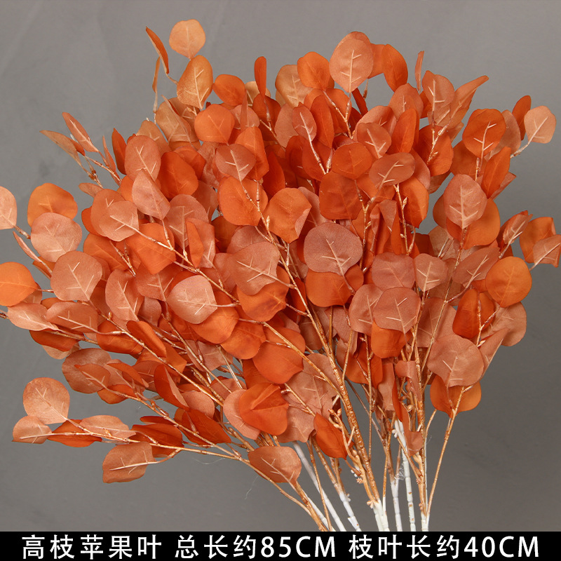 Flores de imitación naranja peonía naranja hortenida neblina orquídea flor flor de boda seda naranja
