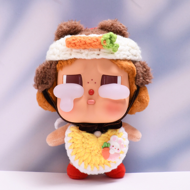 ただの子供服】泣く子供の涙の工場はゴムの顔の人形をごまかします。