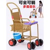 garden cart children baby Bamboo and rattan light baby Wicker chair Rattan Rattan Child summer summer Baby carriage