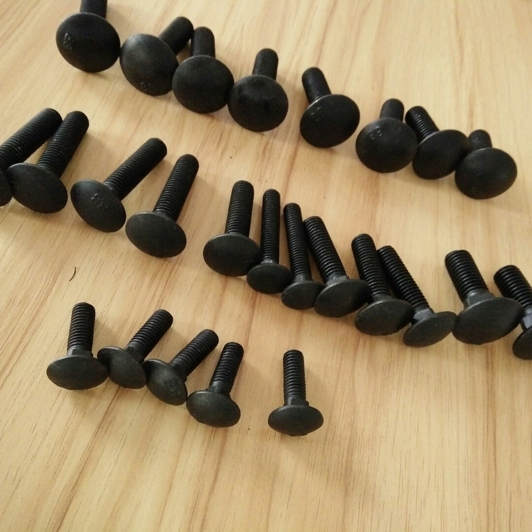 高强度马车栓8.8级桥架螺丝圆头方颈马车栓8*16 8*20 8*25 8*30