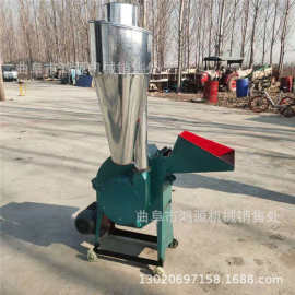 小型沙克龙秸秆粉糠机 干稻草打草机 饲料粉碎机图片