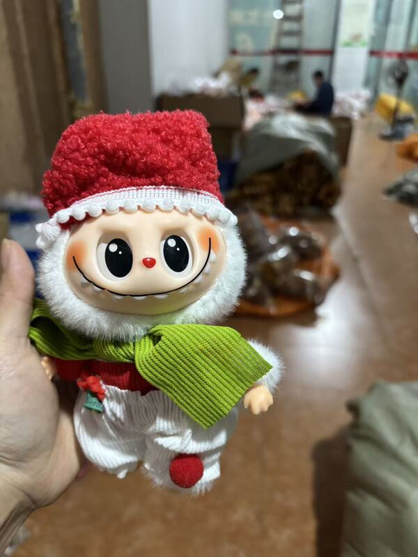 泡泡玛特拉布布南瓜搪胶公仔labubu玩具万圣节手办毛绒盲盒迷你|undefined