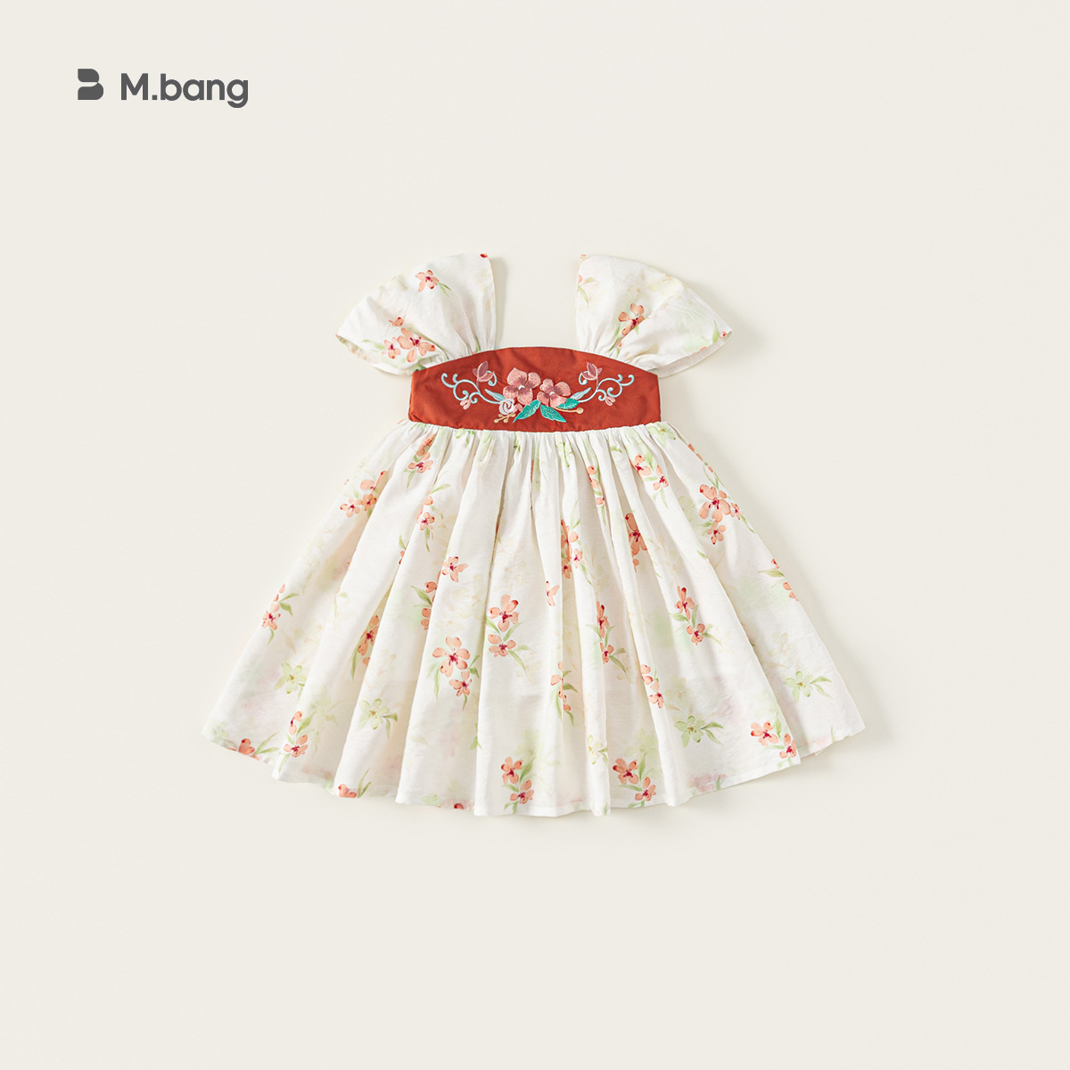 Youbao ropa para niños verano nuevo estilo niña Hanfu se puede usar todos los días vestido de los niños vestido de cuello cuadrado vestido de tesoro femenino