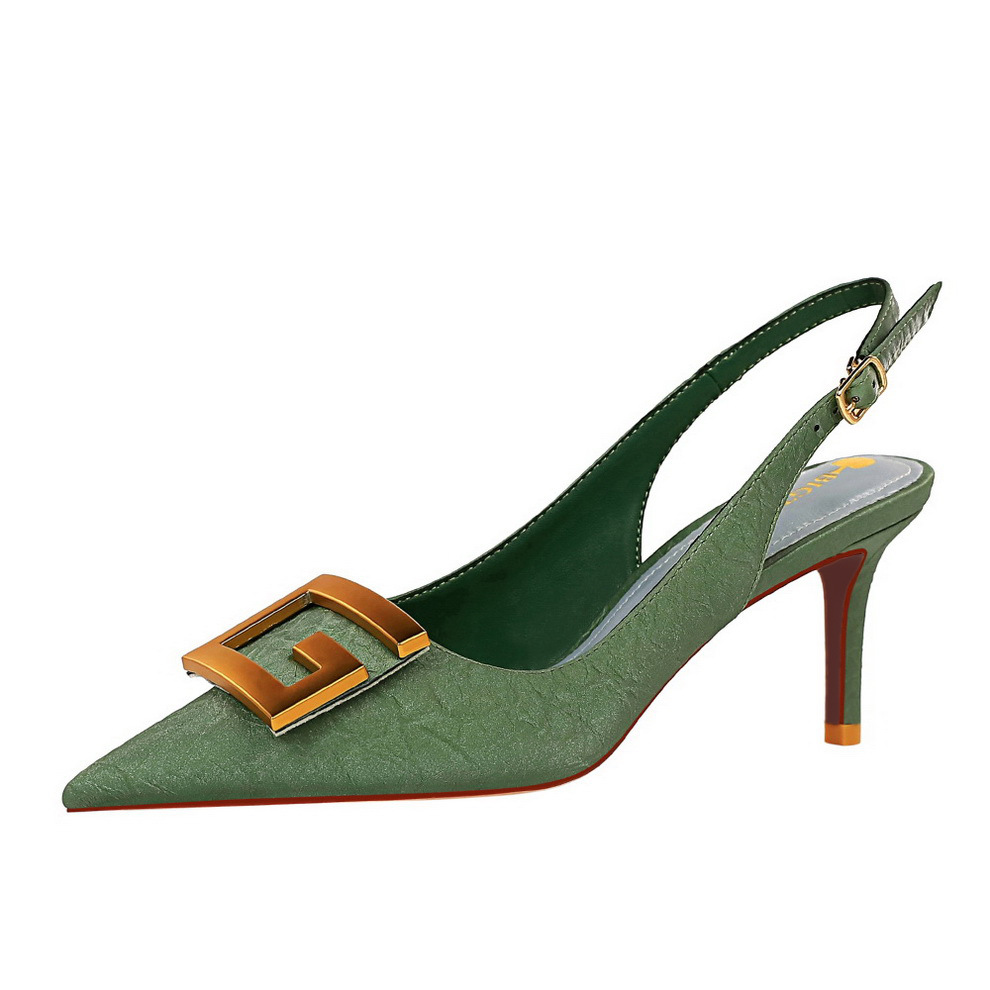 8999-5 European And American Style Banquet Women's Shoes, Stiletto High Heels, Shallow Mouth, Pointed Toe, Hollow_vogvips.com